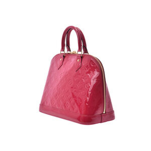Louis Vuitton Rose Handbag Vernis Indien Pink Alma